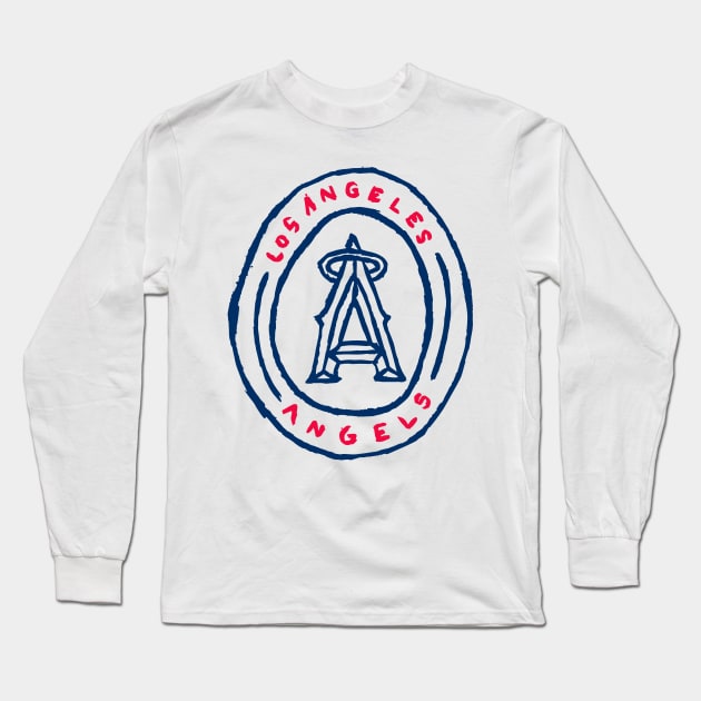 Los Angeles Angeeeels 03 Long Sleeve T-Shirt by Very Simple Graph